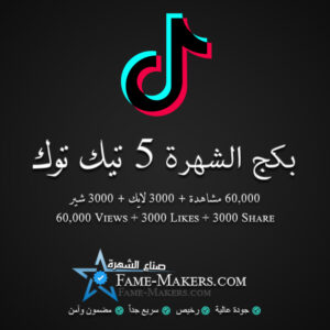 بكج الشهرة 5 تيك توك